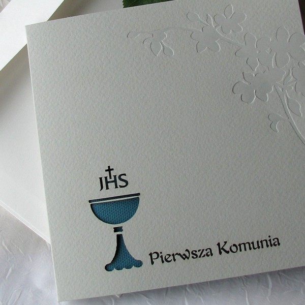 Zaproszenia Na Komunię Zaproszenie Na Komunię świętą K 1724 20 Turkus