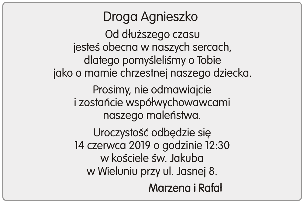 Teksty Główne Tekst Na Chrzest 17